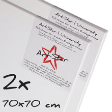 Lade das Bild in den Galerie-Viewer, 2x ART-STAR UNIVERSITY KEILRAHMEN 70x70cm | blanko Leinwände zum malen