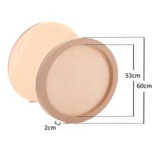 Lade das Bild in den Galerie-Viewer, 4x RUNDER HOLZ MALGRUND |  Ø 60 cm | Birkenholz | Holz-Leinwand