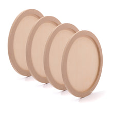 Lade das Bild in den Galerie-Viewer, 4x RUNDER HOLZ MALGRUND |  Ø 60 cm | Birkenholz | Holz-Leinwand