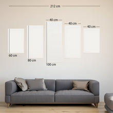 Lade das Bild in den Galerie-Viewer, ARTIKUM PANORAMA KEILRAHMEN SET | 5-teiliges Leinwand Set