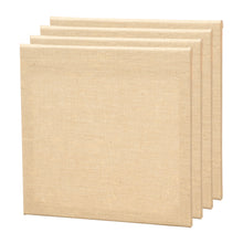 Lade das Bild in den Galerie-Viewer, 4x ARTIKUM JUTE 30x30cm | bemalungsfertige Leinwände