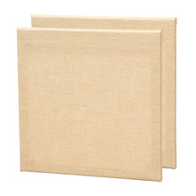 Lade das Bild in den Galerie-Viewer, 2x ARTIKUM JUTE 50x50cm | bemalungsfertige Leinwände
