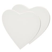 Lade das Bild in den Galerie-Viewer, 2x ARTIKUM HERZFORM LEINWAND Ø 40 | bespannte Leinwand