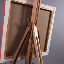 Lade das Bild in den Galerie-Viewer, STAFFELEI "KLIMT" 180cm | geöltes Buchenholz | tragbare Künstler Feldstaffelei für Keilrahmen & Leinwand bis 100cm