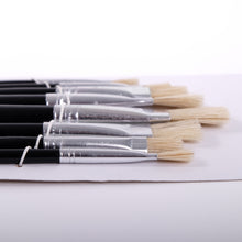 Lade das Bild in den Galerie-Viewer, 8 tlg. Malpinsel Set | eckig, Aluminium, versch. Größen | Naturhaar
