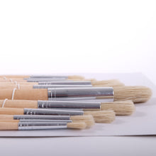 Lade das Bild in den Galerie-Viewer, 12 TLG. MALPINSEL SET | runde Borsten, versch. Größen | Borstenpinsel