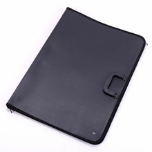 Lade das Bild in den Galerie-Viewer, KÜNSTLERMAPPE PORTFOLIO DIN A2| Dokumetentasche , Kunststoff schwarz