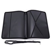 Lade das Bild in den Galerie-Viewer, KÜNSTLERMAPPE PORTFOLIO DIN A2| Dokumetentasche , Kunststoff schwarz