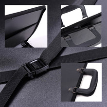 Lade das Bild in den Galerie-Viewer, KÜNSTLERMAPPE PORTFOLIO DIN A2| Dokumetentasche , Kunststoff schwarz