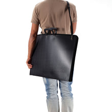 Lade das Bild in den Galerie-Viewer, KÜNSTLERMAPPE PORTFOLIO DIN A2| Dokumetentasche , Kunststoff schwarz