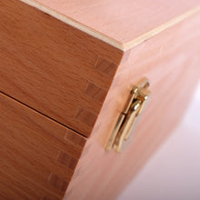 Lade das Bild in den Galerie-Viewer, Pinselkasten aus Holz | 40x20x15 cm, Buche | Künstlerbox für Pinsel