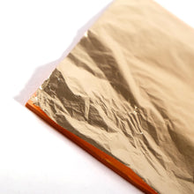 Lade das Bild in den Galerie-Viewer, BLATTMETALL GOLD OPTIK 25 Blatt, 14x14cm | Künstler Goldfolie, Blattgold Folie