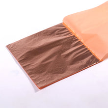 Lade das Bild in den Galerie-Viewer, BLATTMETALL KUPFER OPTIK 25 Blatt, 14x14cm | Metallic Folie, Blattkupfer Folie