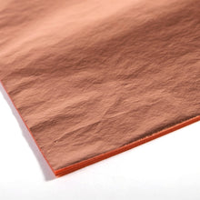 Lade das Bild in den Galerie-Viewer, BLATTMETALL KUPFER OPTIK 25 Blatt, 14x14cm | Metallic Folie, Blattkupfer Folie