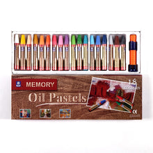 Lade das Bild in den Galerie-Viewer, Öl Pastellkreide | Ø 1 cm, 7,4 cm, 18 Farben Set | Ölkreiden