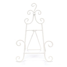 Lade das Bild in den Galerie-Viewer, DEKO STÄNDER "STAFFELEI" | Metall, 24 cm, weiß| antiker Aufsteller