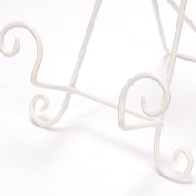 Lade das Bild in den Galerie-Viewer, DEKO STÄNDER "STAFFELEI" | Metall, 24 cm, weiß| antiker Aufsteller