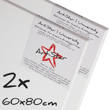 Lade das Bild in den Galerie-Viewer, 2 ART-STAR UNIVERSITY KEILRAHMEN 60x80 cm | blanko Leinwände zum malen