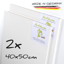 Lade das Bild in den Galerie-Viewer, 2x ARTIKUM | STUDENT KEILRAHMEN 40x50cm | Leinwände auf Keilrahmen