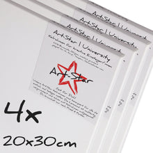 Lade das Bild in den Galerie-Viewer, 4 ART-STAR UNIVERSITY KEILRAHMEN 20x30cm | blanko Leinwände zum malen