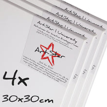 Lade das Bild in den Galerie-Viewer, 4 ART-STAR UNIVERSITY KEILRAHMEN 30x30cm | blanko Leinwände zum malen