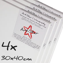 Lade das Bild in den Galerie-Viewer, 4 ART-STAR UNIVERSITY KEILRAHMEN 30x40cm | blanko Leinwände zum malen