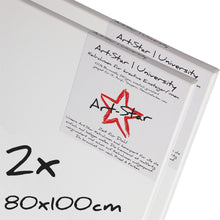 Lade das Bild in den Galerie-Viewer, 2 ART-STAR UNIVERSITY KEILRAHMEN 80x100cm | blanko Leinwände zum malen