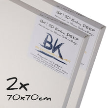 Lade das Bild in den Galerie-Viewer, 2 BK DEEP EDGE KEILRAHMEN 70x70cm | Leinwände, extra hohen Keilrahmen