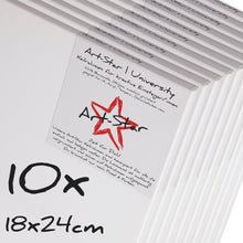 Lade das Bild in den Galerie-Viewer, 10 ART-STAR UNIVERSITY KEILRAHMEN 18x24cm | blanko Leinwände zum malen