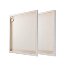 Lade das Bild in den Galerie-Viewer, 2x PREMIUM EXTRA HOCH 3D KEILRAHMEN 60x60cm | Galerie Leinwände