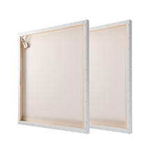 Lade das Bild in den Galerie-Viewer, 2x PREMIUM EXTRA HOCH 3D KEILRAHMEN 70x70cm | Galerie Leinwände