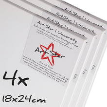 Lade das Bild in den Galerie-Viewer, 4  ART-STAR UNIVERSITY KEILRAHMEN 18x24cm | blanko Leinwände zum malen
