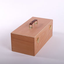 Lade das Bild in den Galerie-Viewer, Pinselkasten aus Holz | 40x20x15 cm, Buche | Künstlerbox für Pinsel
