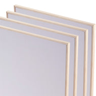 4x KÜNSTLER MALKARTON MIT SCHATTENFUGENRAHMEN 40x50 cm | Leinwand Set