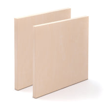 Lade das Bild in den Galerie-Viewer, 2x HOLZ Malgrund 40x40 cm | Birkenholz Leinwand, bemalbarer Keilrahmen
