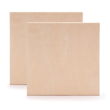 Lade das Bild in den Galerie-Viewer, 2x HOLZ Malgrund 40x40 cm | Birkenholz Leinwand, bemalbarer Keilrahmen
