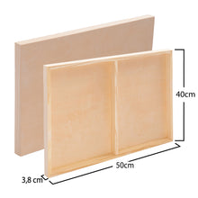 Lade das Bild in den Galerie-Viewer, 2x HOLZ Malgrund 40x50 cm | Birkenholz Leinwand, bemalbarer Keilrahmen
