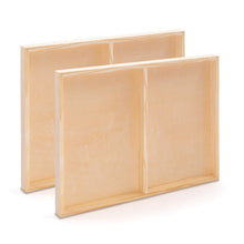 Lade das Bild in den Galerie-Viewer, 2x HOLZ Malgrund 60x60 cm | Birkenholz Leinwand, bemalbarer Keilrahmen
