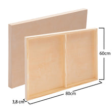 Lade das Bild in den Galerie-Viewer, 2x HOLZ Malgrund 60x80 cm | Birkenholz Leinwand, bemalbarer Keilrahmen
