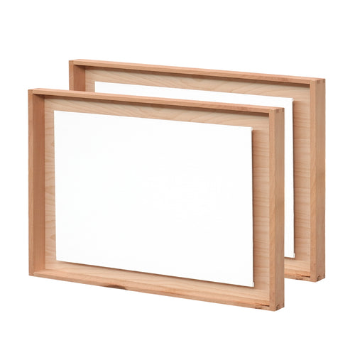 2x SCHWEBENDE MALPLATTE MIT RAHMEN 30x40 cm | Maler Set