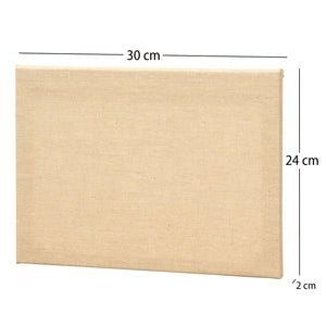 4x ARTIKUM JUTE 24x30 cm | bemalungsfertige Leinwände