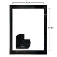 Lade das Bild in den Galerie-Viewer, 2 SCHATTENFUGENRAHMEN für KEILRAHMEN 40x60cm schwarz | B-WARE

