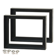 2 SCHATTENFUGENRAHMEN für KEILRAHMEN 60x80cm schwarz | B-WARE