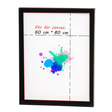 Lade das Bild in den Galerie-Viewer, 2 SCHATTENFUGENRAHMEN für KEILRAHMEN 60x80cm schwarz | B-WARE
