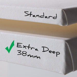 4x BK DEEP EDGE KEILRAHMEN 50x50cm | Leinwände extra hohen Keilrahmen