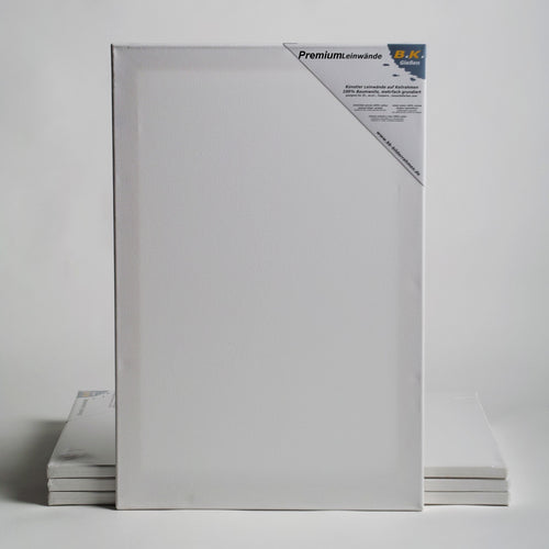 4 PREMIUM Leinwände auf Keilrahmen 60x80 cm Künstler Leinwand