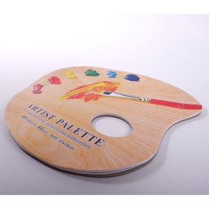 Mischpalette Block | oval, 25x30 cm, 40 Seiten, 60 gsm | Farbpalette