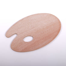 Lade das Bild in den Galerie-Viewer, Stabile Holz Mischpalette | oval, 20 x 30 cm, 5 mm | Farbmischpalette
