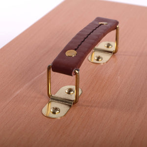 Pinselkasten aus Holz | 40x20x15 cm, Buche | Künstlerbox für Pinsel