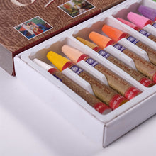 Lade das Bild in den Galerie-Viewer, Öl Pastellkreide | Ø 1 cm, 7,4 cm, 18 Farben Set | Ölkreiden
